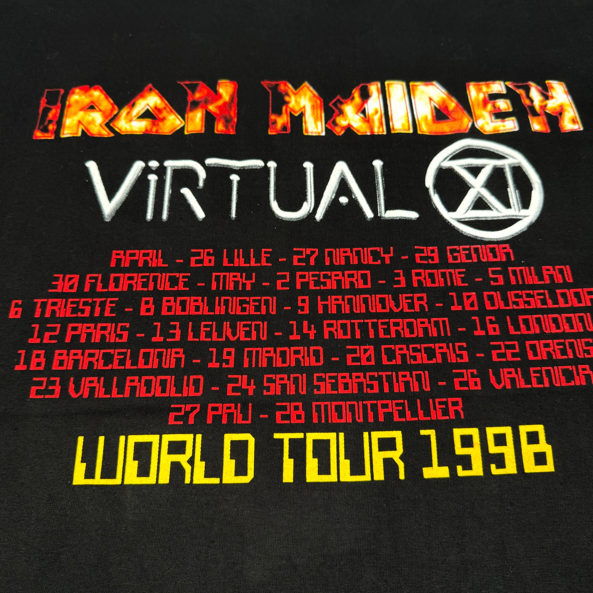 IRON MAIDEN | ‘Virtual XI World Tour’ | 1998 | XL