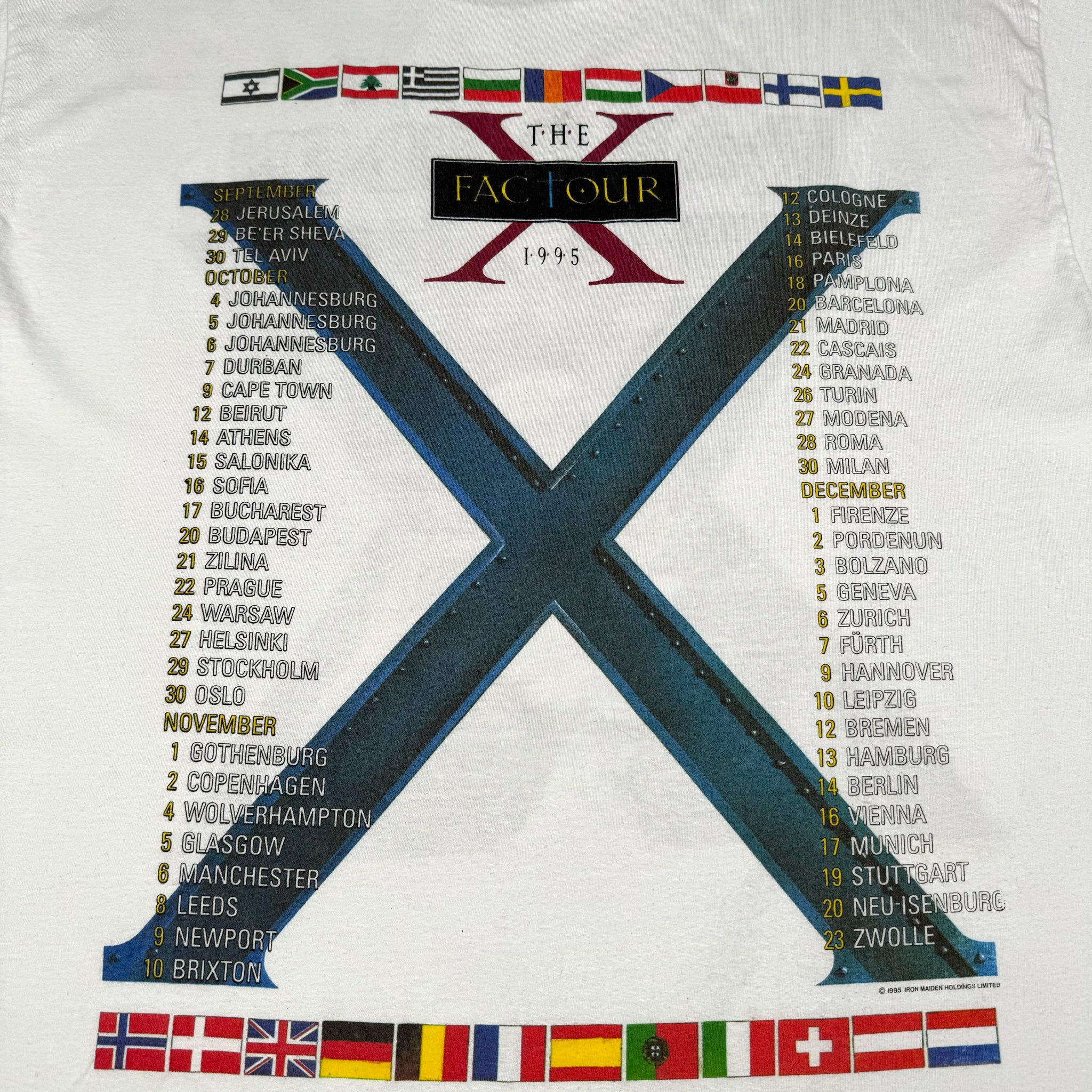IRON MAIDEN | ‘The X FacTour’ | 1995 | XL