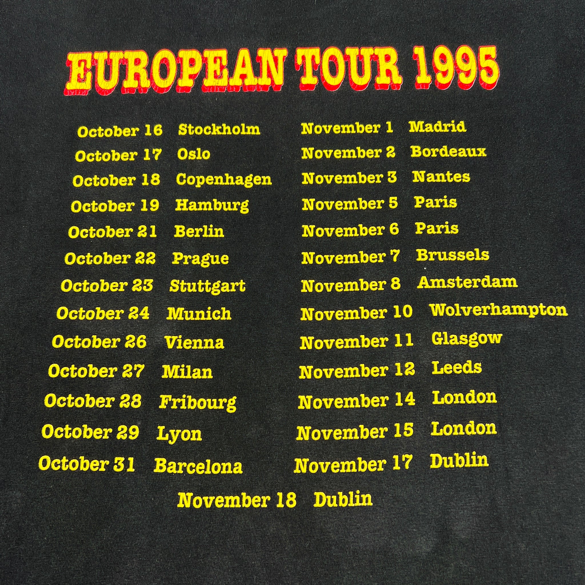 FOO FIGHTERS | ‘European Tour’ | 1995 | XL